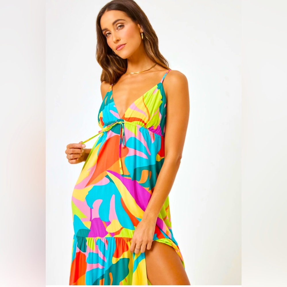 l*space Maxi Dress. Hawaiian Flowers. Excellent Condition. Size Medium.